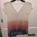 American Eagle Outfitters Tops | Ae Open Back Tee | Color: Purple/White | Size: Xs