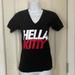 Urban Outfitters Tops | Hella Hello Kitty V-Neck Tee Small | Color: Black/White | Size: S