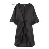 Victoria's Secret Intimates & Sleepwear | Brand New Victoria’s Secret Satin Black Kimono | Color: Black | Size: Os