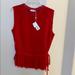Tory Burch Tops | New Tory Burch Sleeveless Top | Color: Red | Size: 12