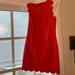 J. Crew Dresses | J.Crew Coral Red Scalloped Shift Dress Sz. 00 | Color: Pink/Red | Size: 00