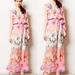 Anthropologie Dresses | Hd In Paris Anthropologie Easel Floral Maxi Dress | Color: Orange/Pink | Size: 4