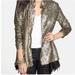 Free People Jackets & Coats | Free People| Holiday Blazer | Color: Black/Gold | Size: M