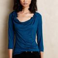 Anthropologie Tops | Anthropologie Deletta Sadie Womens Sz Large Tunic | Color: Blue | Size: L