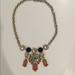 J. Crew Jewelry | J Crew Rhinestone Necklace | Color: Blue/Pink | Size: Os