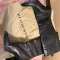 Burberry Shoes | Burberry Black Leather Knee High Boots | Color: Black | Size: 7.5