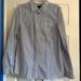 American Eagle Outfitters Tops | American Eagle Pinstripe Dress Shirt | Color: Blue/White | Size: 14