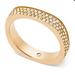 Michael Kors Accessories | Michael Kors Brilliance Pace Gold Ring | Color: Gold | Size: 7