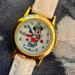 Disney Accessories | Disney Minnie Mouse Leather Girl Watch | Color: Red/White | Size: Osg