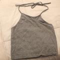 Brandy Melville Tops | Brandy Melville Tie Neck Tube Top | Color: Gray | Size: One Size