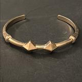 Free People Jewelry | Gorgeous Gold Bamboo & Studded Cuff Bracelet | Color: Gold/Yellow | Size: Os