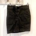 Free People Skirts | Fp Black Denim Skirt Size 0 | Color: Black | Size: 0