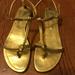 Ralph Lauren Shoes | Gold Ralph Lauren Sandals | Color: Gold | Size: 7