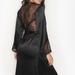 Victoria's Secret Intimates & Sleepwear | New Victoria's Secret Chantilly Lace Kimono Robe | Color: Black | Size: Various