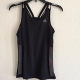 Adidas Tops | Adidas Athletic Women’s Top Racer Back Straps | Color: Black/Silver | Size: Xs