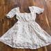 Free People Dresses | Free People Dress Xs Peasant Dress | Color: Cream/Pink | Size: Xs