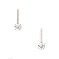 Kate Spade Jewelry | Kate Spade Silver Clink Of Ice Linear Drop Earring | Color: Silver/White | Size: Os