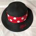 Disney Accessories | Disney Parks Minnie Mouse Hat | Color: Black/Red | Size: 55cm