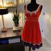 Anthropologie Dresses | Anthropologie Floreat Dress Size 6 | Color: Cream/Orange | Size: 6
