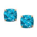 Kate Spade Jewelry | Kate Spade Turquoise Blue Glitter Earrings | Color: Blue/Gold | Size: Os