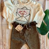 Zara Matching Sets | Cute Baby Zara Outfit. | Color: Brown/Cream | Size: 3-6mb