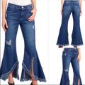 Free People Jeans | Flared Distressed Jeans | Color: Blue | Size: 2
