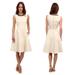 Kate Spade Dresses | Kate Spade Havana Leather Trim Dress | Color: Brown/Cream | Size: 10