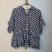 Anthropologie Tops | Anthropologie Plaid Shirt | Color: Blue/White | Size: S