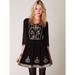 Free People Dresses | Free People Show Pony Sequin Dress | Color: Black/Gold | Size: 4