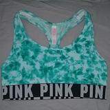 Pink Victoria's Secret Intimates & Sleepwear | Cotton Pink Sports Bra | Color: Blue/Green | Size: S