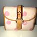Dooney & Bourke Bags | Dooney&Bourke Tan Leather Trim Pink Canvas Wallet | Color: Pink/Tan | Size: Small