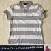 Ralph Lauren Tops | 3/$20 Free Gift Ralph Lauren Sport Polo White Gray Stripes M | Color: Gray/White | Size: M