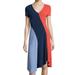 Tory Burch Dresses | New. Tory Burch Walden Color Block Dress Navy Red | Color: Blue/Red | Size: S