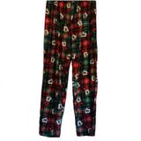 Disney Intimates & Sleepwear | Disney Christmas Plaid Fleece Pajama Pants - Xl | Color: Green/Red | Size: Xl