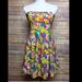 Urban Outfitters Dresses | Cooperative Floral Strapless Summer Dress | Color: Blue/Yellow | Size: M