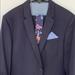 Zara Suits & Blazers | Formal/Business Stretch Dress Suit In Navy Blue | Color: Blue | Size: 40r