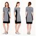 J. Crew Dresses | J. Crew Factory Color Block Ponte Stretch Dress | Color: Black/Gray | Size: 6