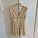 Free People Dresses | Free People Crochet Lace Dress Size 2 | Color: Cream | Size: 2