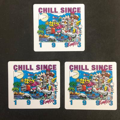 Brandy Melville Accessories | Brandy Melville 3 Chill Since 1993 Stickers | Color: Blue/White | Size: Os