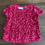 Anthropologie Tops | Anthropologie Blouse With Flower And Beads - Pink | Color: Pink | Size: 2