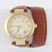 Michael Kors Accessories | Michael Kors Double Wrap Leather Watch Gold/Brown | Color: Brown/Cream | Size: Os