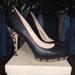 Coach Shoes | Coach Alexa Soft Calf Platform Heels, Gently Used | Color: Black | Size: 9
