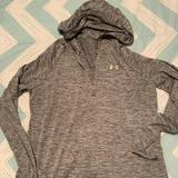 Under Armour Tops | Gray Under Armour Hooded Shirt | Color: Gray | Size: L