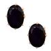 Kate Spade Jewelry | Kate Spade Black Shine On Oval Crystal Earrings | Color: Black/Gold | Size: Os