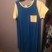 Lularoe Dresses | Lularoe Carly | Color: Blue/Yellow | Size: S