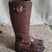 Michael Kors Shoes | Michael Kors Riding Boots | Color: Brown/Gold | Size: 9.5