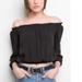 Brandy Melville Tops | Brandy Melville Black Off The Shoulder Top | Color: Black | Size: One Size