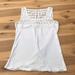 J. Crew Tops | J Crew White Lace Tank Top Size Women’s Xxs | Color: White | Size: Xxs