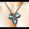 J. Crew Jewelry | J Crew Swarovski Crystal Multi Stone Necklace $228 | Color: Blue/Green | Size: Os