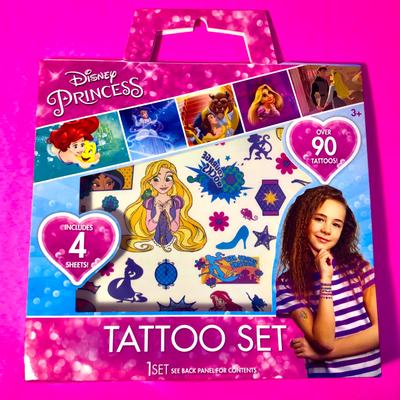 Disney Accessories | Disney Princess Tattoo Set. Nwts Over 90s Tattoos | Color: Pink | Size: Osg